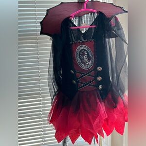 Vampire Princess Kids Costume - Black and Red